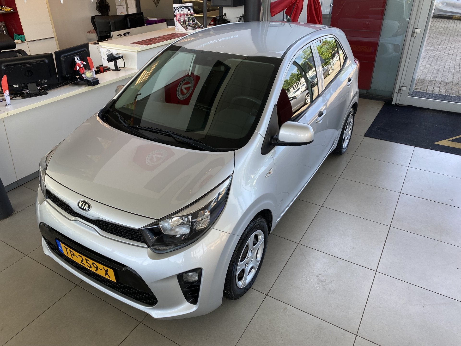 Kia Picanto 1.0 CVVT EconomyPlusLine,Airco,Bleutooth,Elektri, Voorwielaandrijving, 12 maanden, Stof, Gebruikt