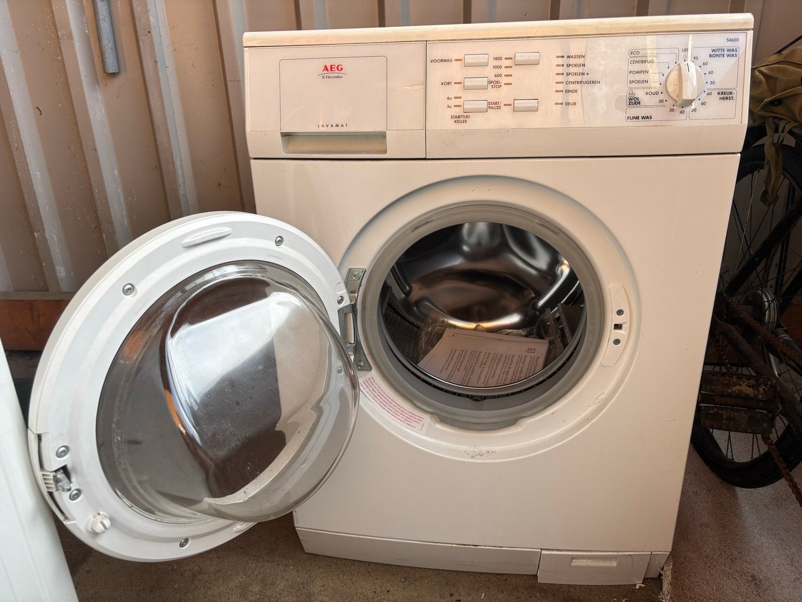 AEG Lavamat Wasmachine - Voorlader, Ophalen, Zo goed als nieuw, Voorlader, Kort programma