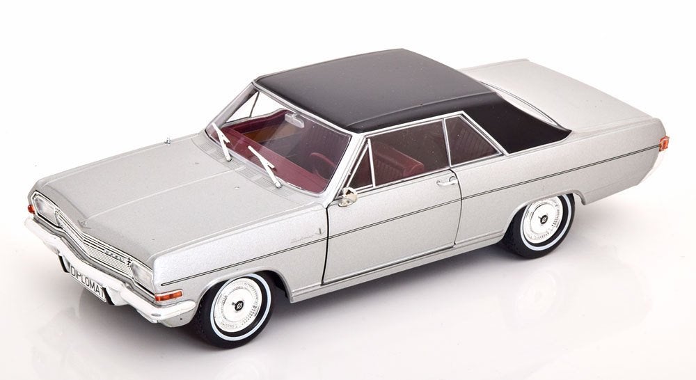 Opel Diplomat A V8 Coupe Zilver Whitebox 1:24, Ophalen of Verzenden, Nieuw, Auto, Overige merken
