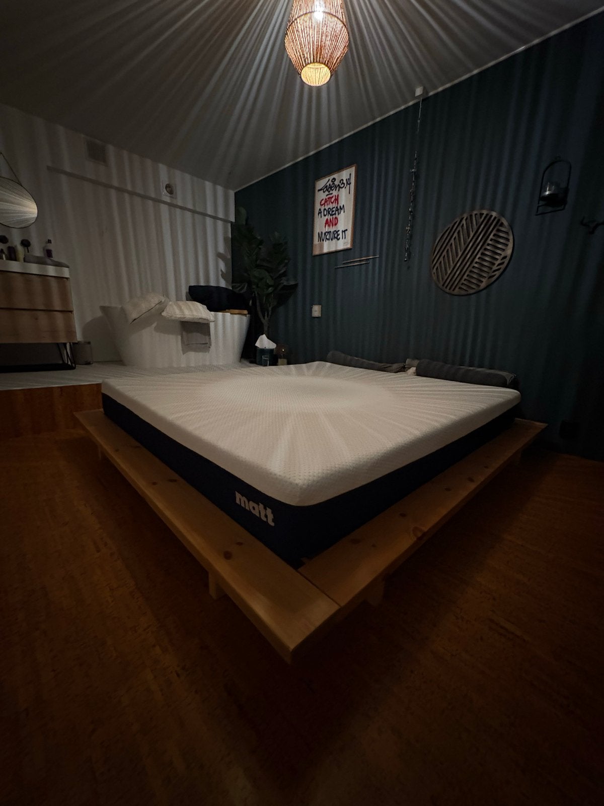 Karup Futonbed Japanse Stijl 180x200 (ZONDER MATRAS), Ophalen, Gebruikt, Tweepersoons, 180 cm