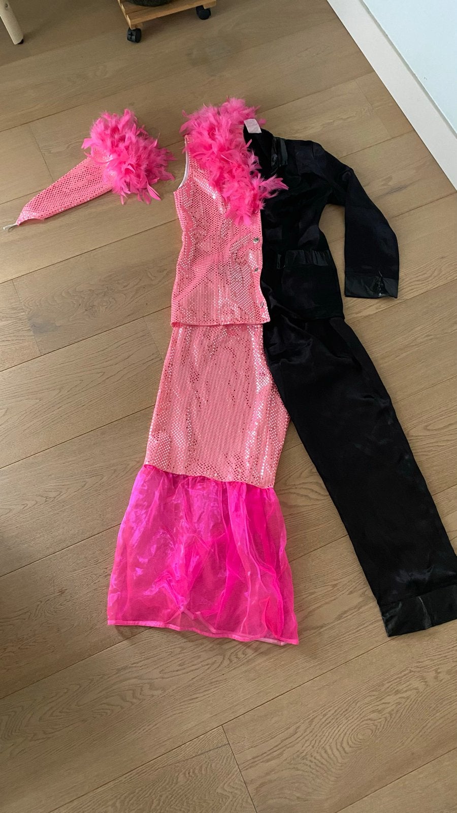 Carnavalsoutfit half man half vrouw, Maat 38/40 (M), Carnaval, Ophalen of Verzenden, Kleding