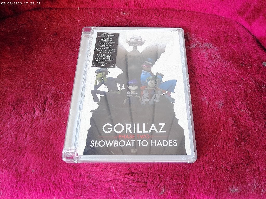 2 DVD set Gorillaz - Slowboat to hades, Alle leeftijden, Ophalen of Verzenden, Zo goed als nieuw, Concert