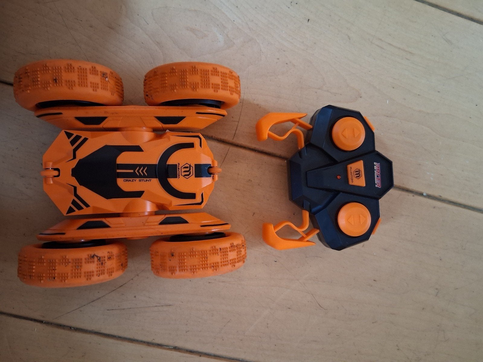 RC Stunt Auto - Oranje met Draaiende Wielen, Ophalen, Gebruikt, Overige typen