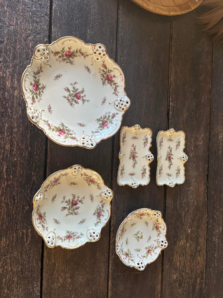 Rosenthal Molière Moosrose 2984 – vintage schaaltjes, Ophalen of Verzenden