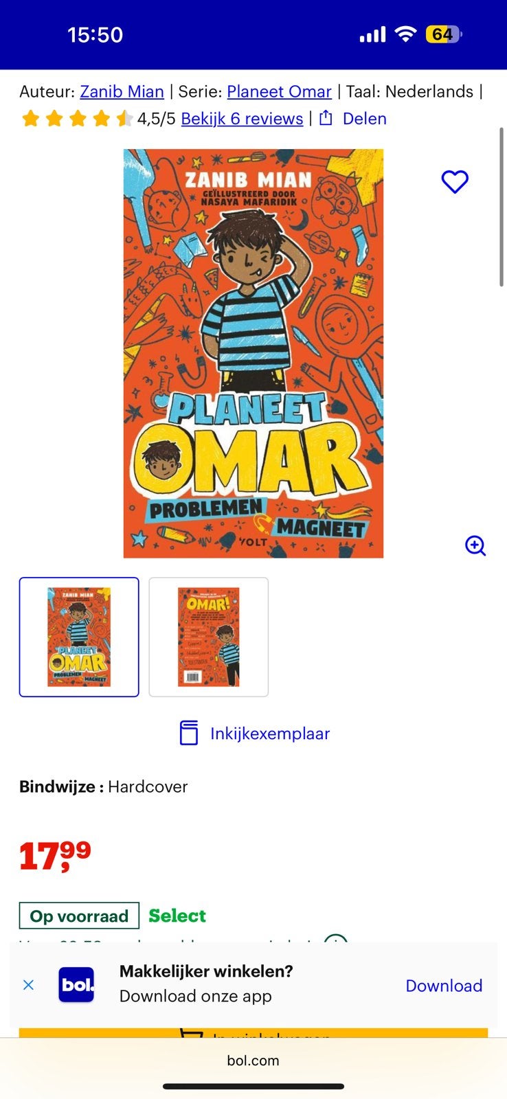 Boek omar nieuw, Ophalen of Verzenden, Nieuw