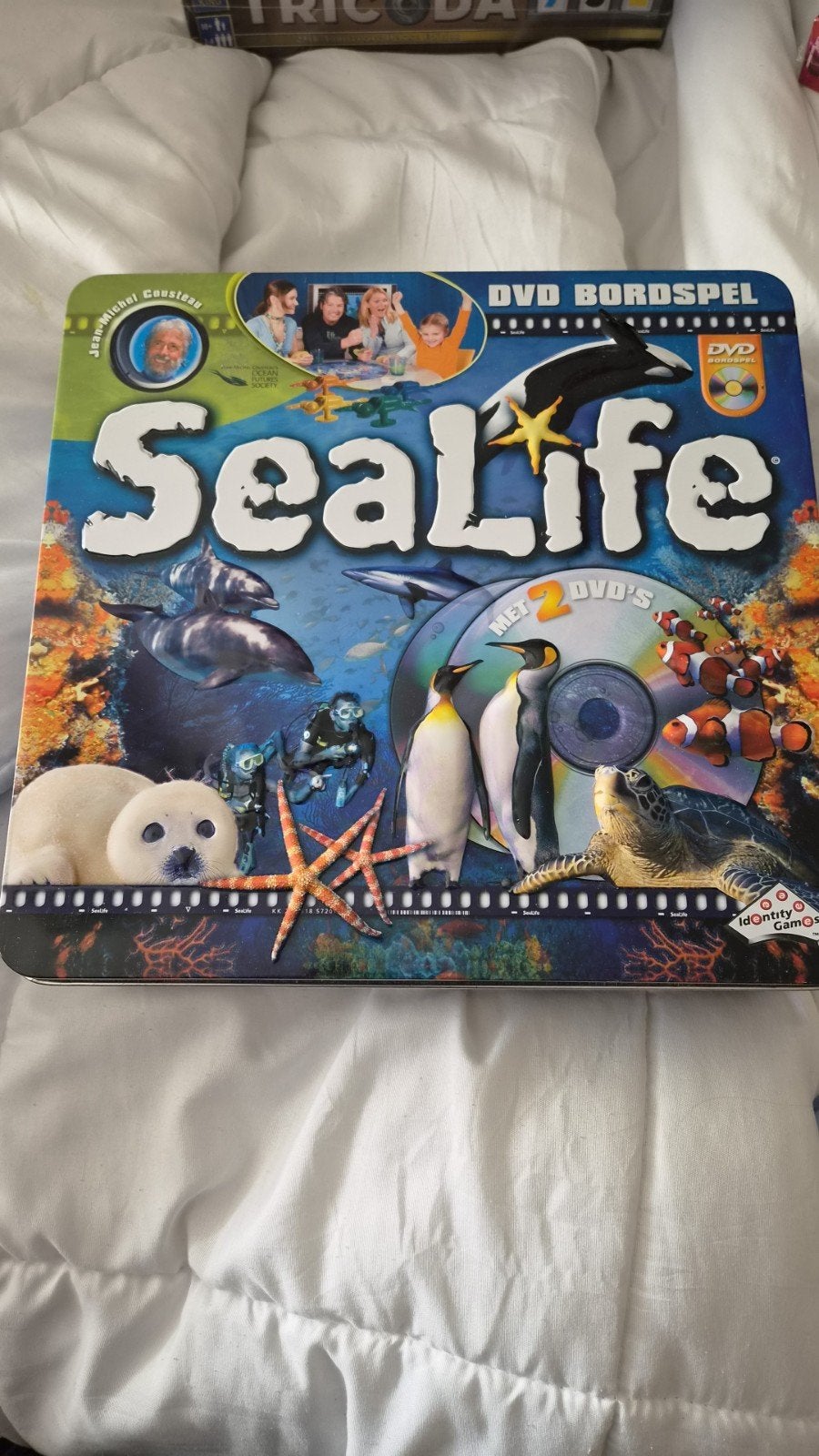 SeaLife DVD Bordspel - Ontdek de onderwaterwereld, Drie of vier spelers, Ophalen, Gebruikt, Idontity Games