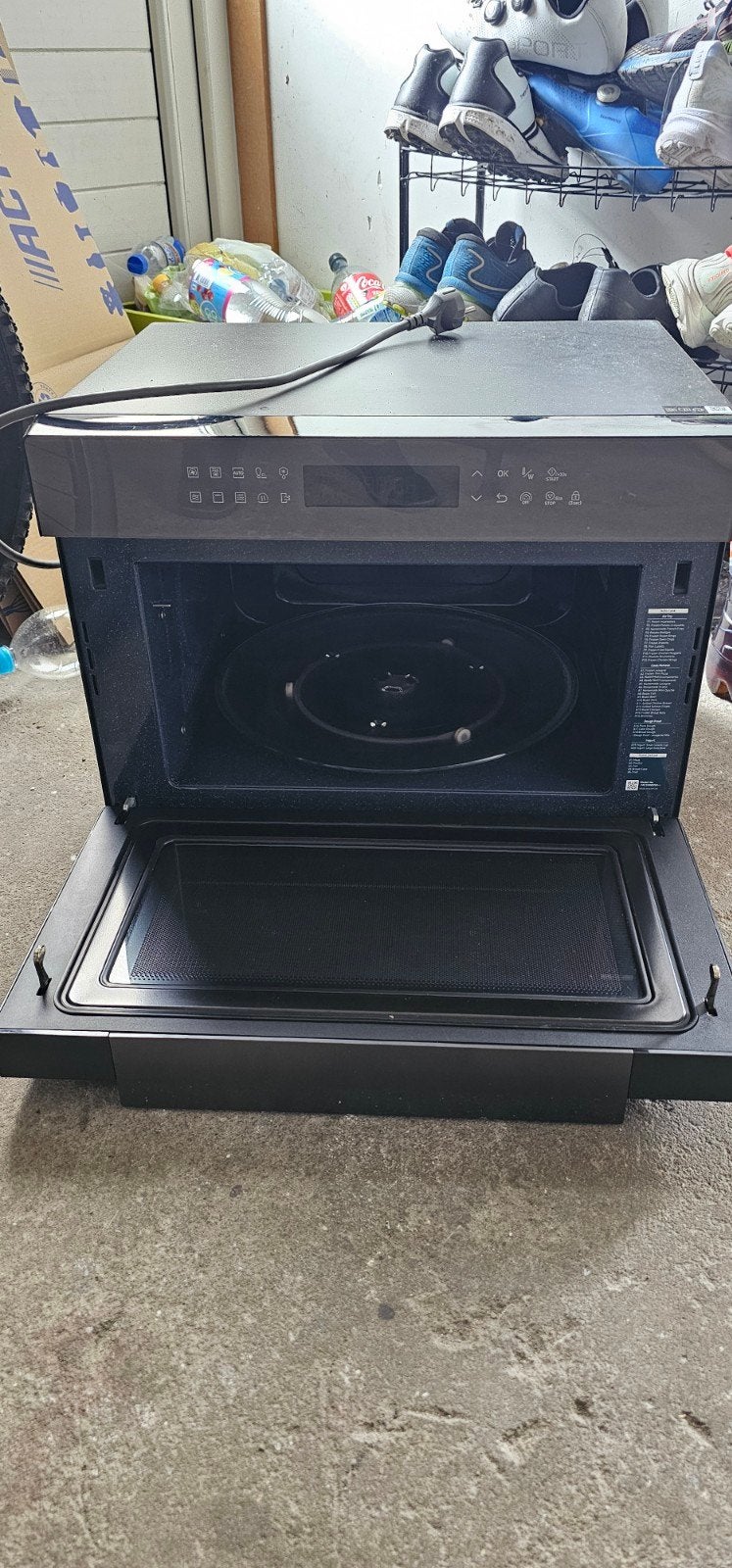 Samsung combimagnetron, Witgoed en Apparatuur, Ophalen, Combimagnetron, Zo goed als nieuw, Draaiplateau