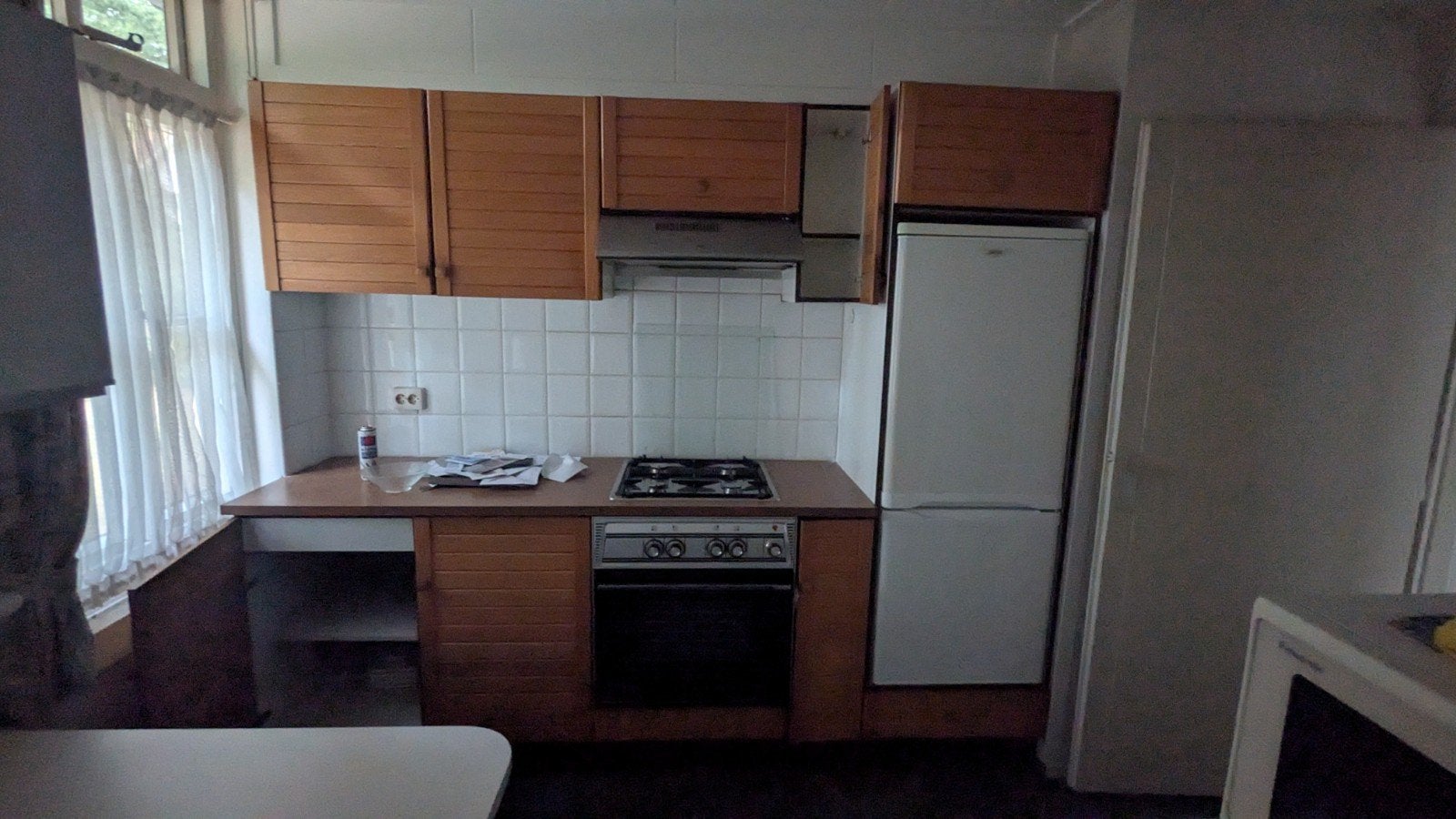 Bruynzeel keuken met apparatuur - Zelf demonteren, Ophalen, Gebruikt, Wit, Hoekkeuken