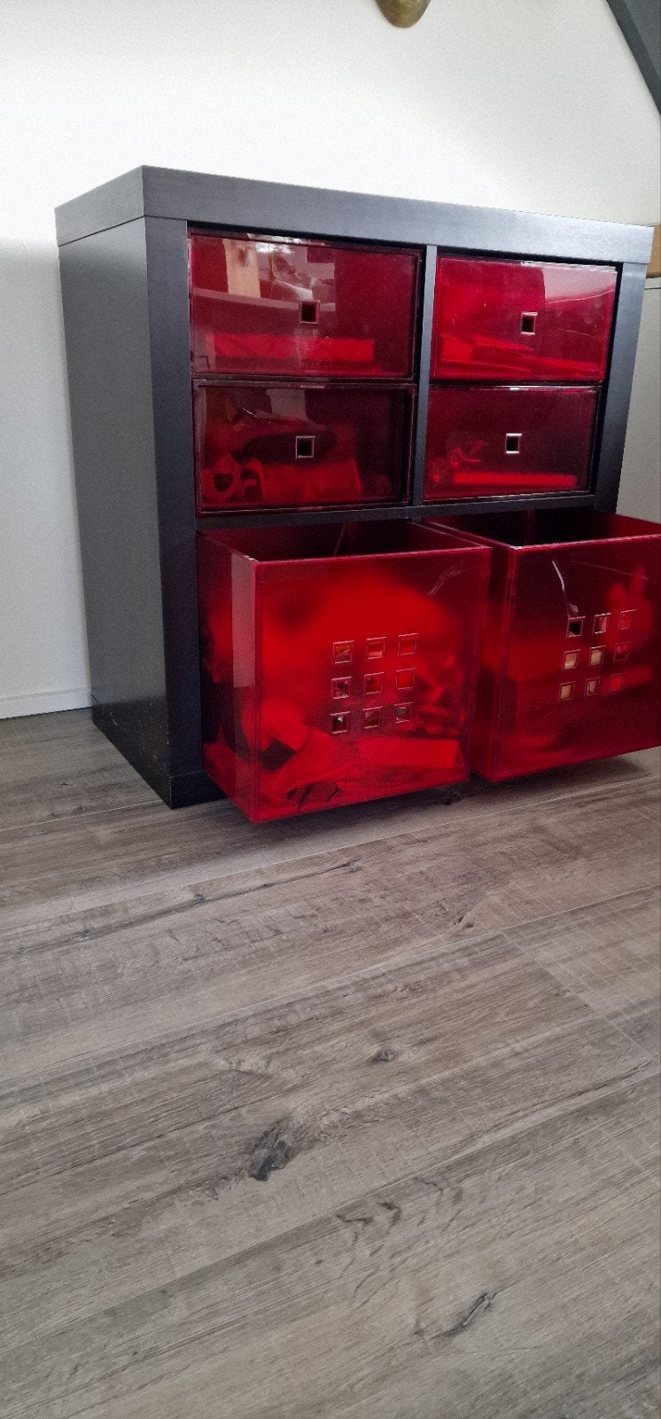 ikea kast 4 vakken, Huis en Inrichting, Gebruikt, 100 tot 150 cm, Ophalen of Verzenden, Overige houtsoorten