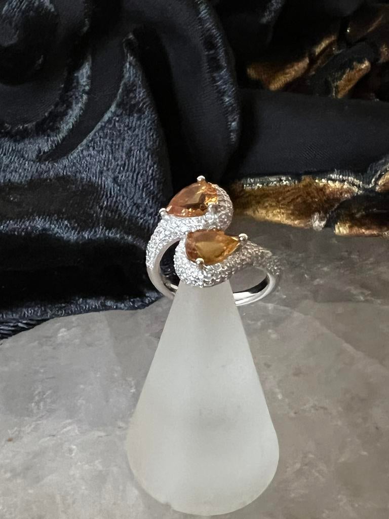 Citrien Madeira topaas geluk welvaart succes voorspoed magie, Geel, Nieuw, Ophalen of Verzenden, 17 tot 18