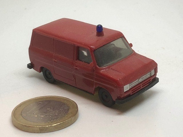 Brandweer Ford Transit Gesloten, Herpa, Ophalen of Verzenden, Gebruikt, Auto, Herpa