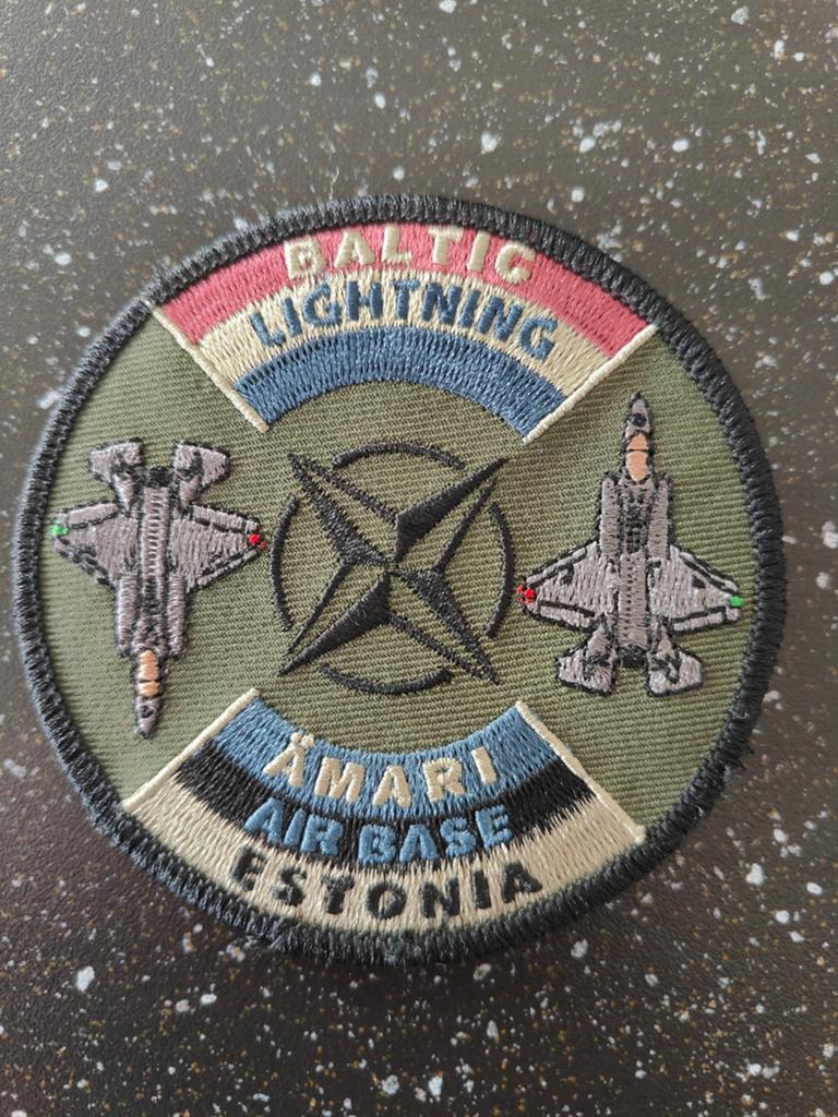 Baltic Lightning 322 Squadron, Ophalen of Verzenden, Zo goed als nieuw, Patch, Badge of Embleem