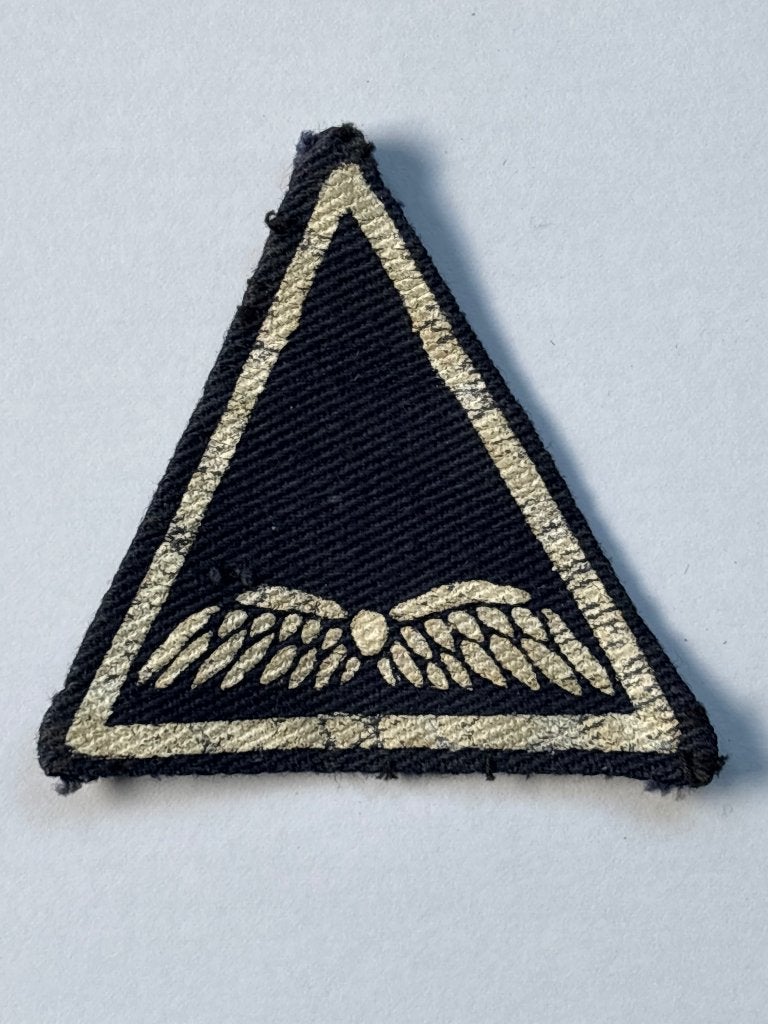 WW2 British Printed 12th Air Formation Signals Patch WO2, Verzamelen, Ophalen of Verzenden, Luchtmacht, Engeland, Embleem of Badge