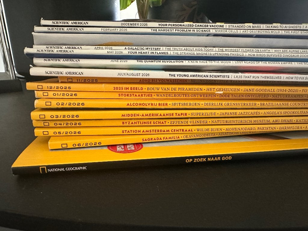 National Geographic (NL) & Scientific American (EN), Ophalen, Zo goed als nieuw, Wetenschap en Natuur