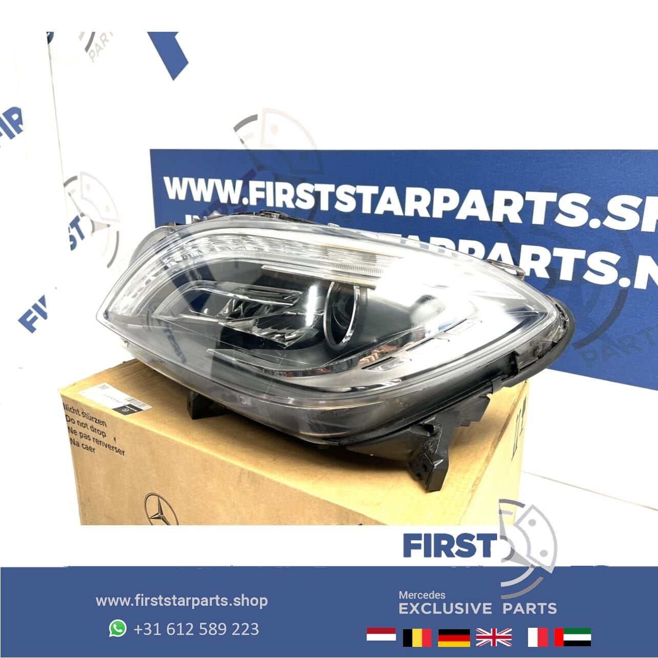 A1668207259 W166 ML ILS LED KOPLAMP LINKS Mercedes 2011-2015, Gebruikt, -, Ophalen of Verzenden, -