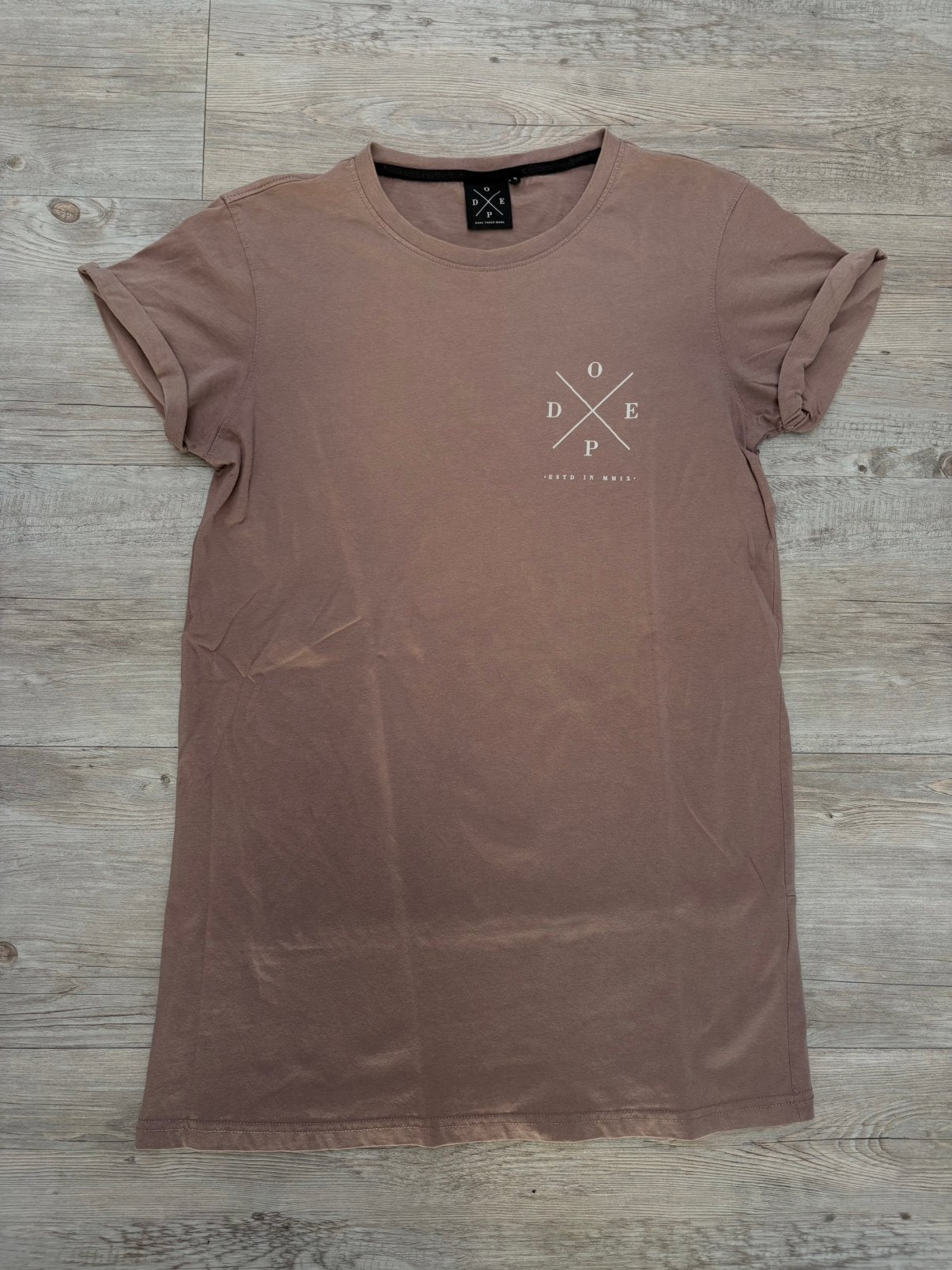 Dope shirt/jurk, Kleding | Dames, Maat 38/40 (M), Beige, Ophalen of Verzenden, Zo goed als nieuw