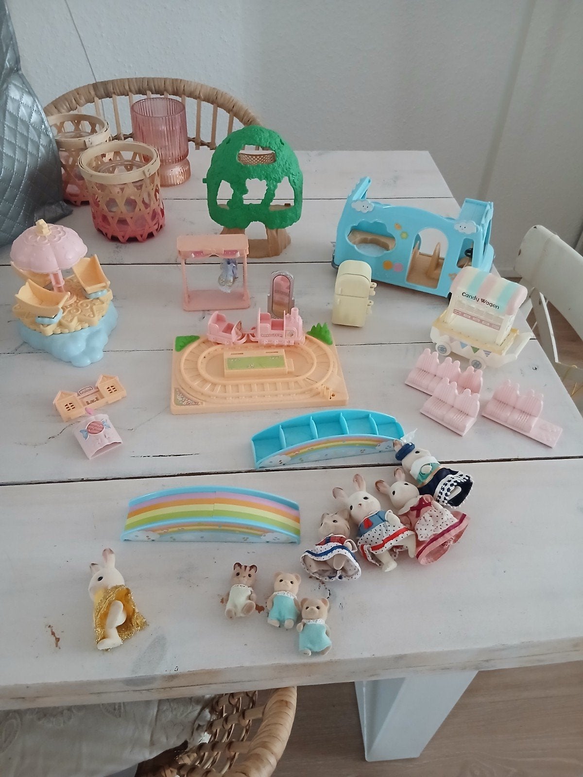 Grote set Sylvanian Families met huisjes en figuren, Ophalen of Verzenden, Jongen of Meisje