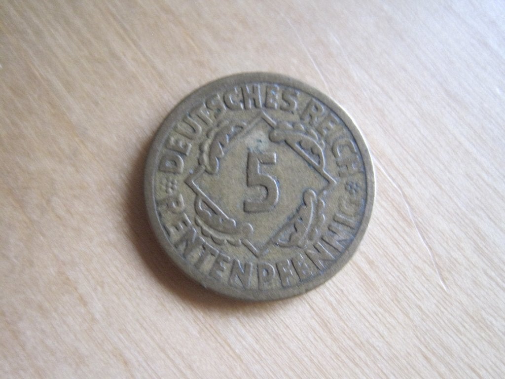 munten 5 rentenph.1924 A-G-J  Duitsland, Postzegels en Munten, Verzenden, Duitsland, Setje