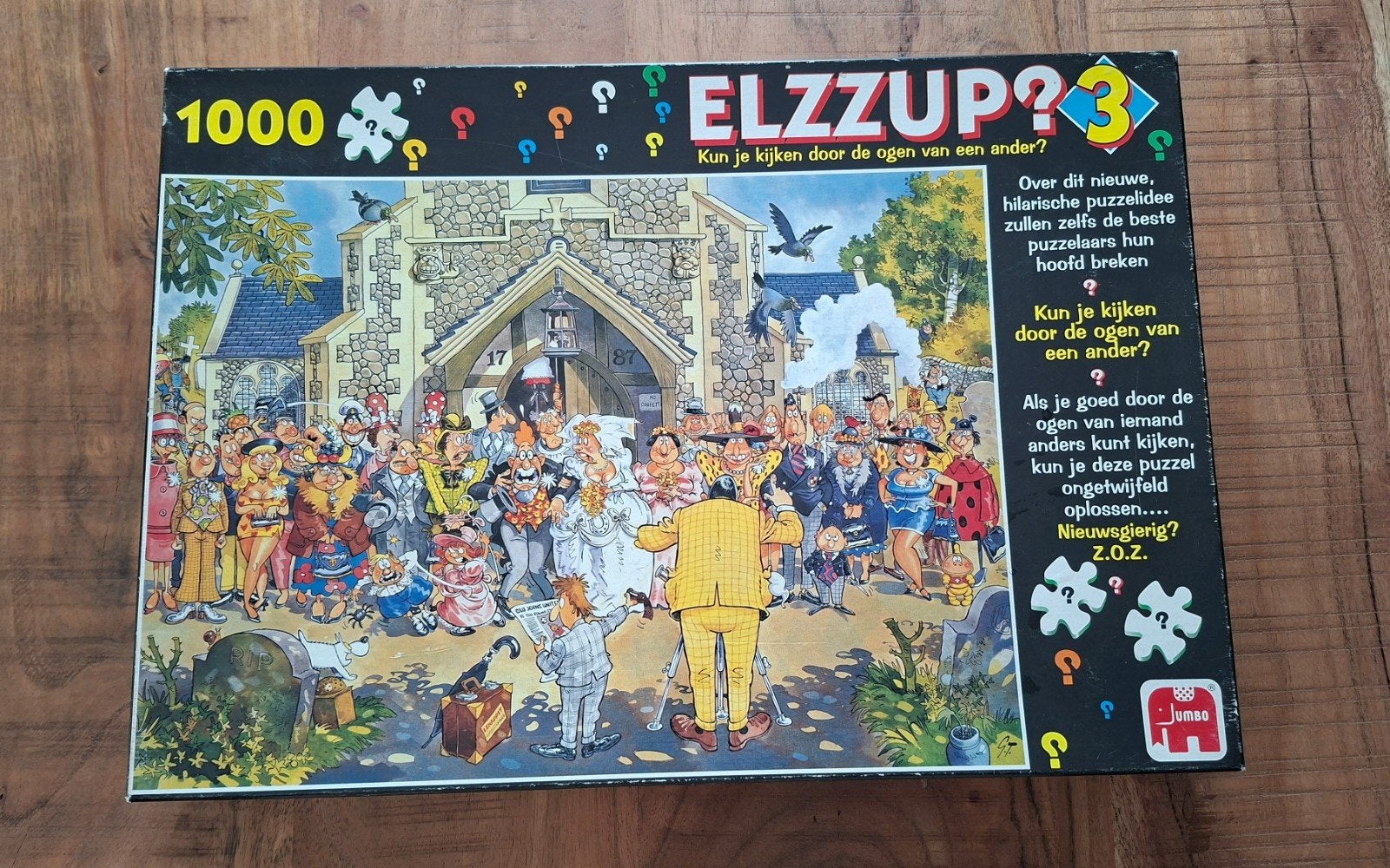 Elzzup puzzle 1000stukjes, Hobby en Vrije tijd, Denksport en Puzzels, Ophalen, 500 t/m 1500 stukjes