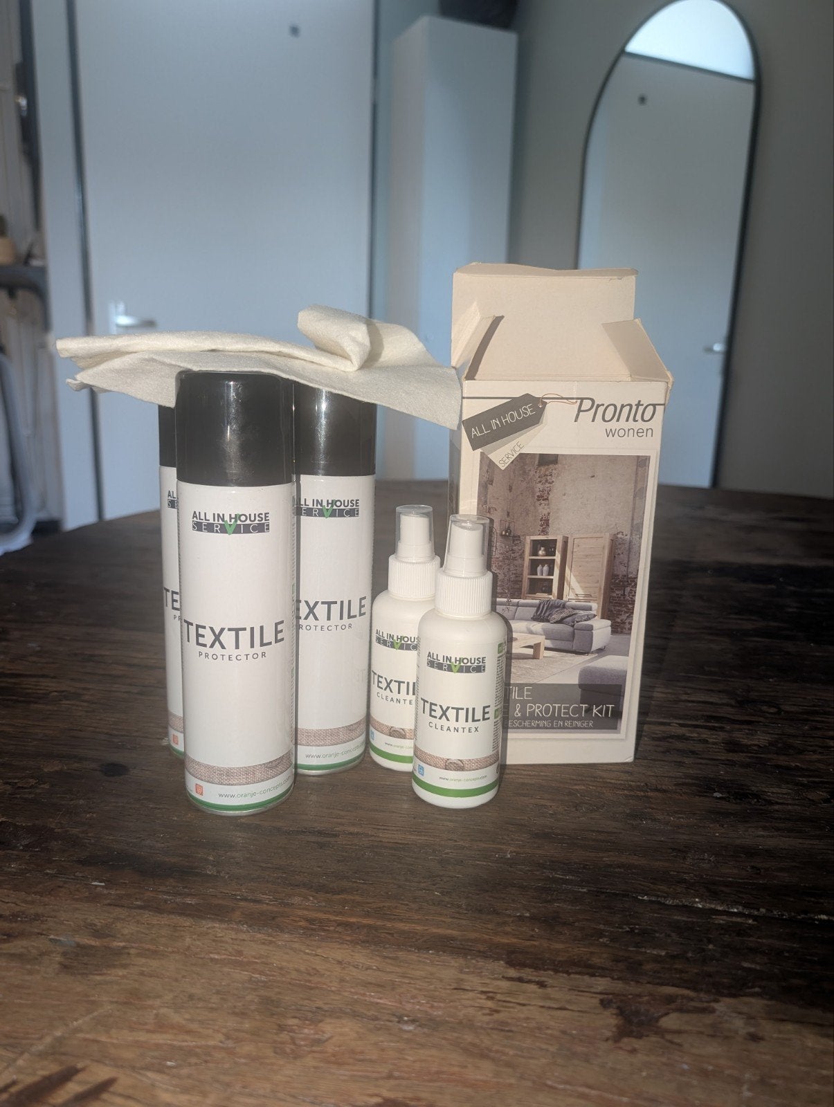 Textiel reinigings- & beschermingsset compleet, Ophalen of Verzenden