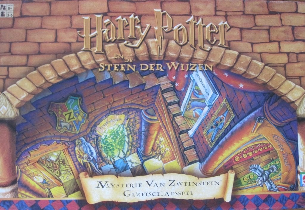 bordspel Harry Potter - Steen der wijzen - Zweinstein - 2001, Vijf spelers of meer, Ophalen of Verzenden, Zo goed als nieuw, Mattel