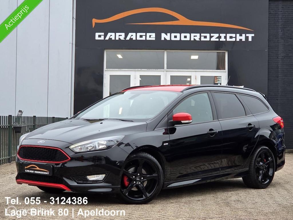 Ford Focus Wagon 1.0 ST-Line, USB, 125 pk, Gebruikt, Zwart