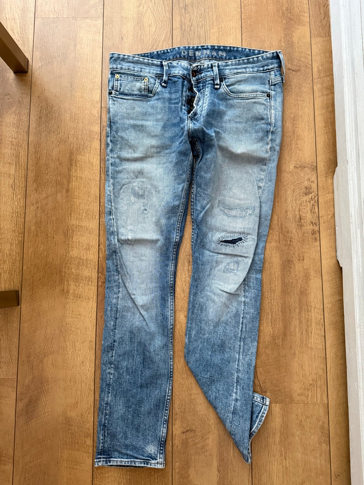 Denham Razor Slim Fit Jeans W33 L34 - Zo goed als nieuw, Ophalen of Verzenden, Zo goed als nieuw, Blauw, W33 - W34 (confectie 48/50)