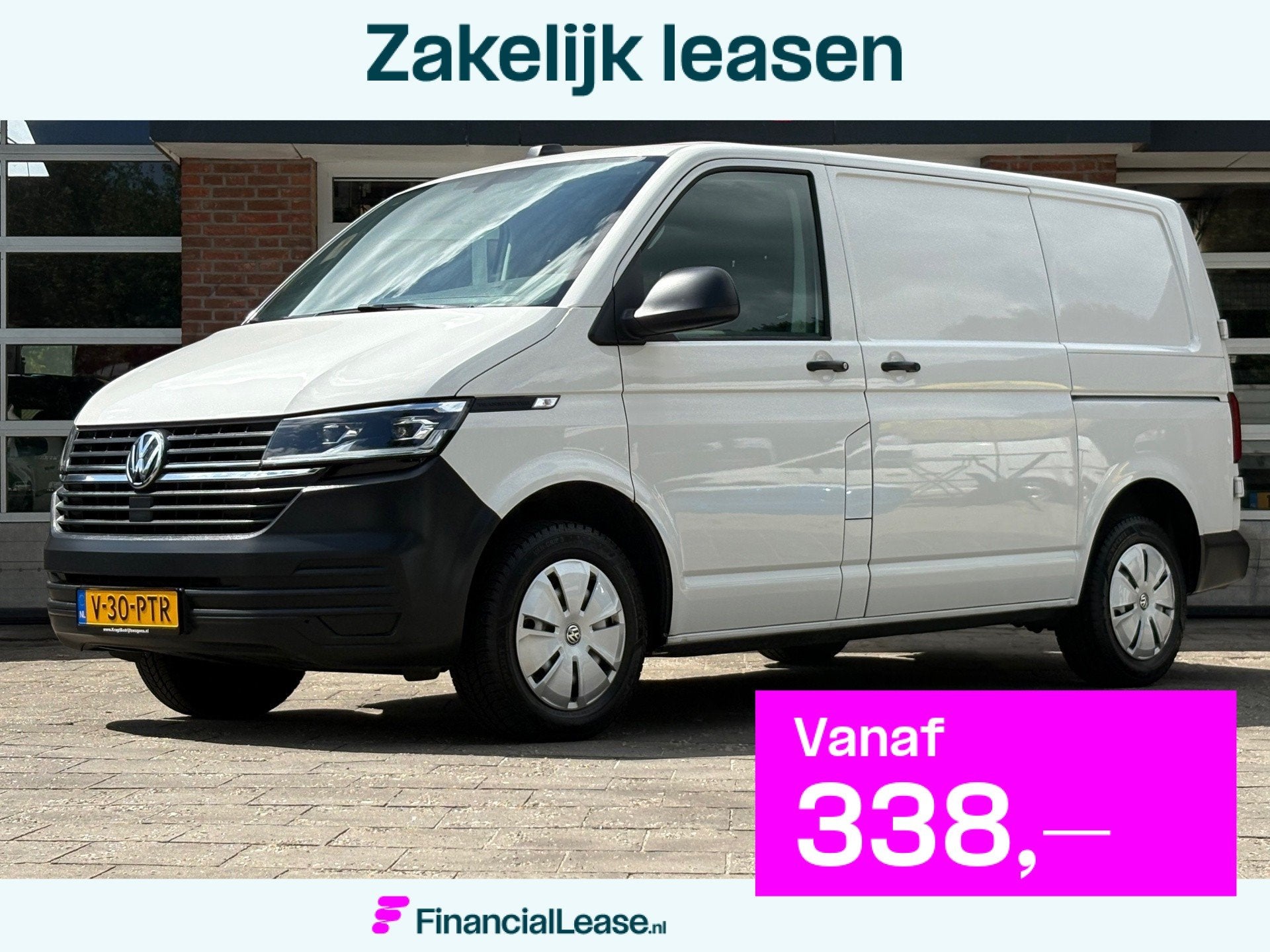Volkswagen TRANSPORTER 150PK|Automaat|standkachel|airco|LED|, Stof, Gebruikt, 4 cilinders, 150 pk