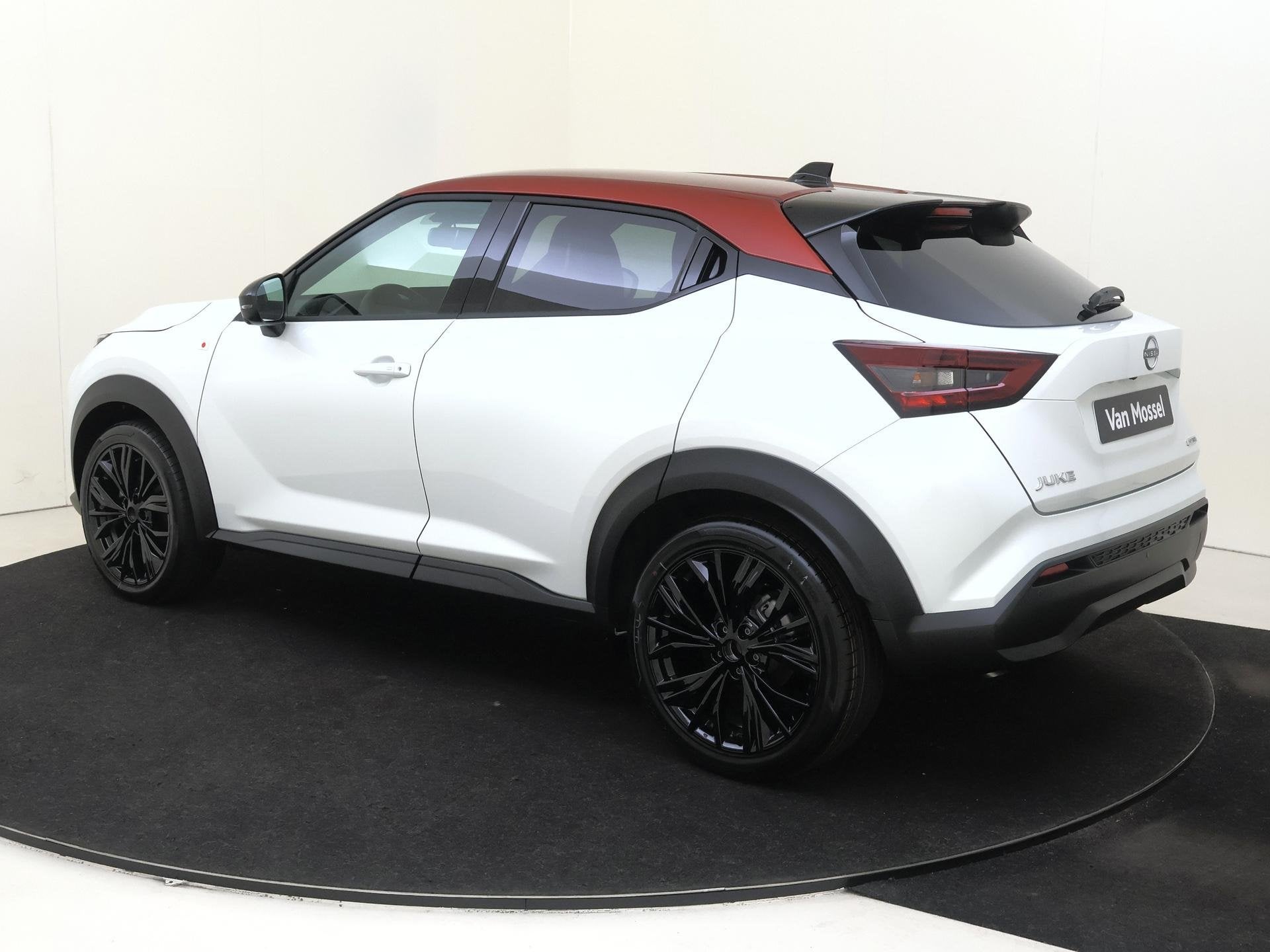 Nissan Juke Hybrid 143 6AT Red-line Edition 143PK | Rijklaar, Auto's, 94 pk, Euro 6, 4 cilinders, Leder en Stof