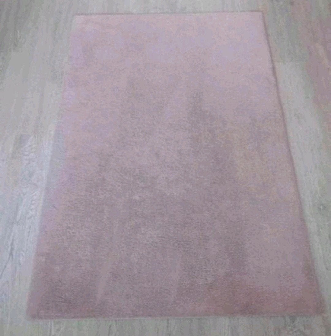 Oudroze fluffy vloerkleed 150 x 100 cm IZGS, Ophalen of Verzenden, Zo goed als nieuw, Rechthoekig, 100 tot 150 cm