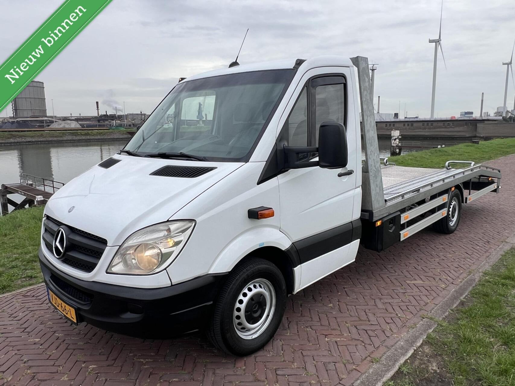 Mercedes Sprinter 313 CDI Oprijwagen AIRCO|AUTOMAAT, Automaat, Euro 5, Stof, Gebruikt