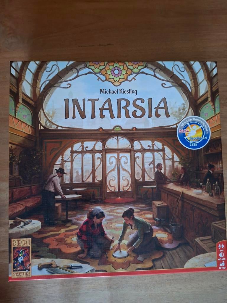 Intarsia bordspel - Zo goed als nieuw, Drie of vier spelers, Ophalen of Verzenden, Zo goed als nieuw, 999 Games