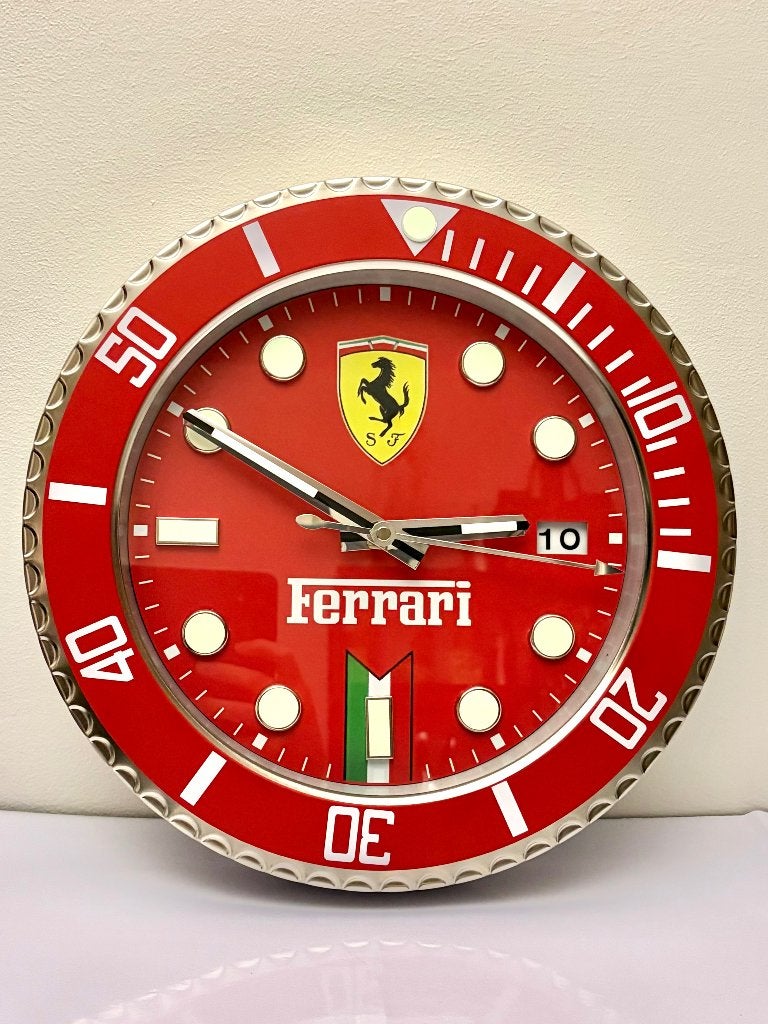 Ferrari Klok Nieuw, Ophalen of Verzenden, Nieuw, Wandklok