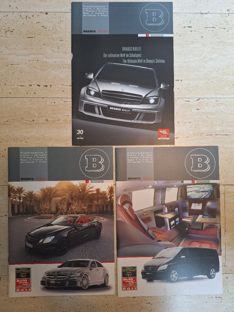 Mercedes Brabus news 3 stuks , 2 *2011 en 1* 2007, Ophalen of Verzenden, Gelezen, Mercedes