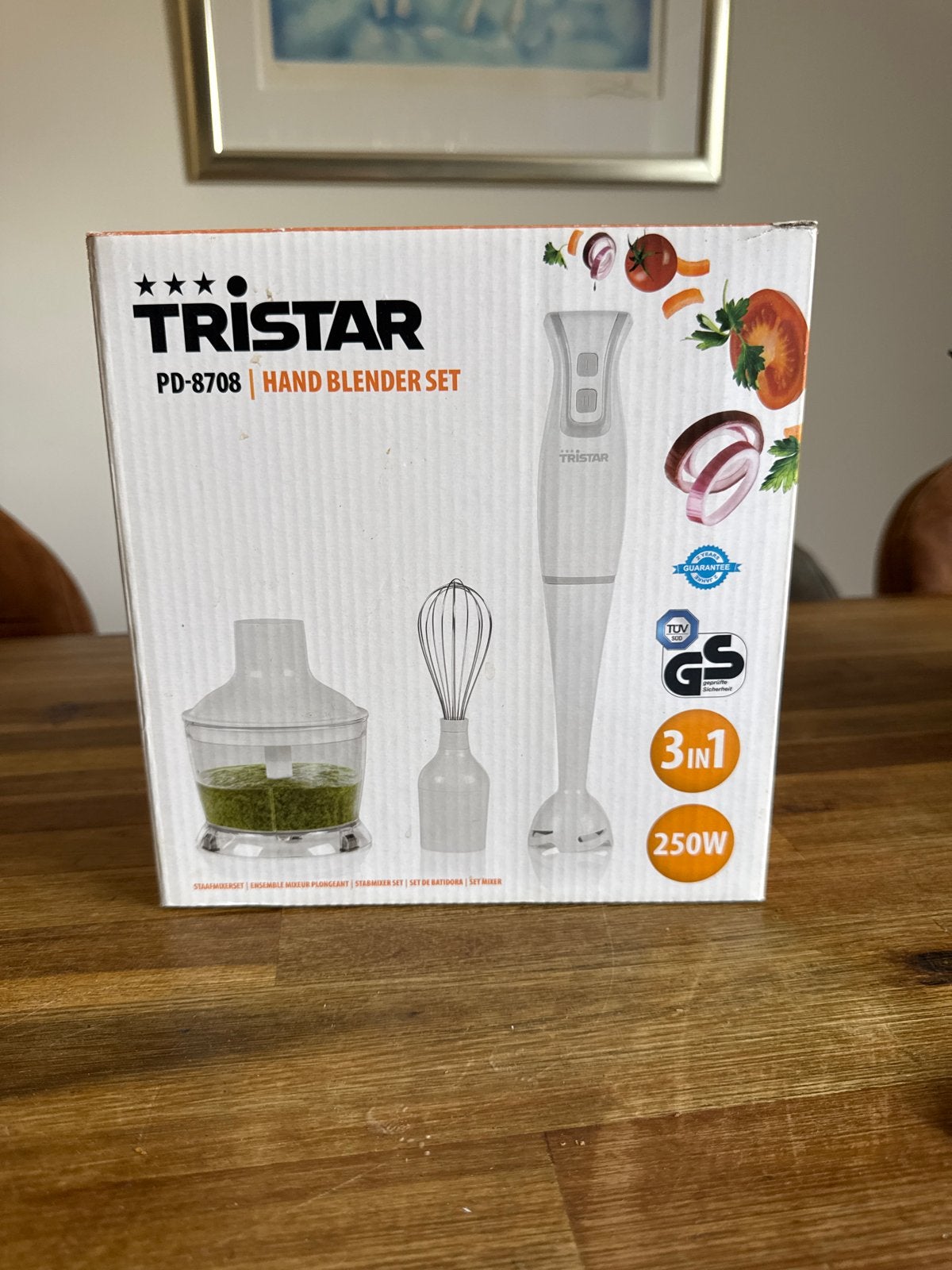 Tristar PD-8708 Handblender Set 3-in-1 - Nieuw, Ophalen, Nieuw, Vaatwasserbestendig, Minder dan 1 liter