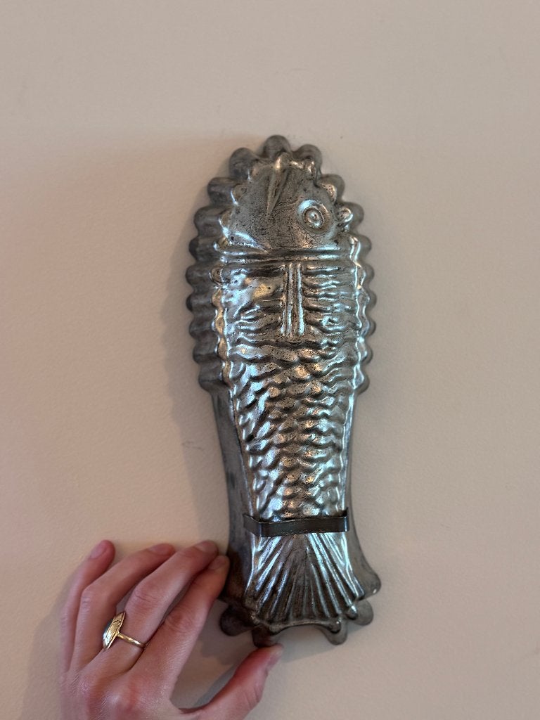 Vintage en antieke visbakvormen voor aan de muur, Ophalen of Verzenden