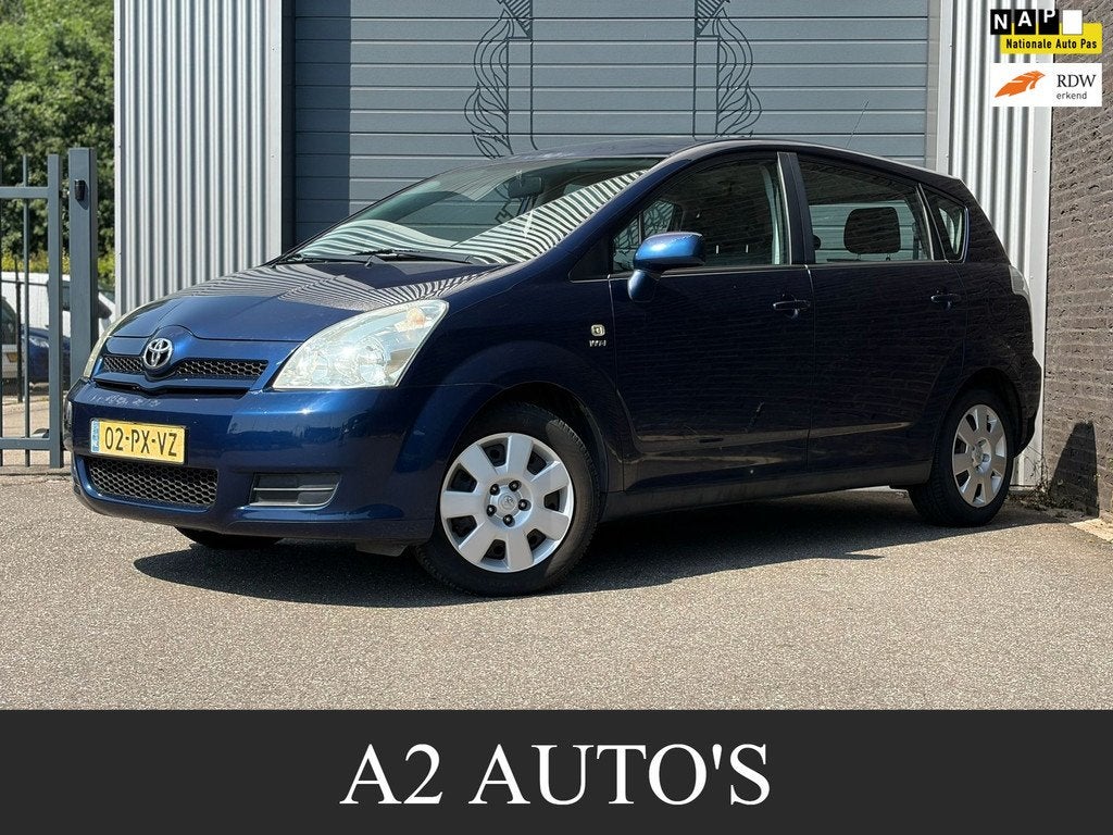 Toyota Corolla Verso 1.6 VVT-i Terra Airco|Nap, Auto's, Toyota, Gebruikt, 4 cilinders, Blauw, Origineel Nederlands