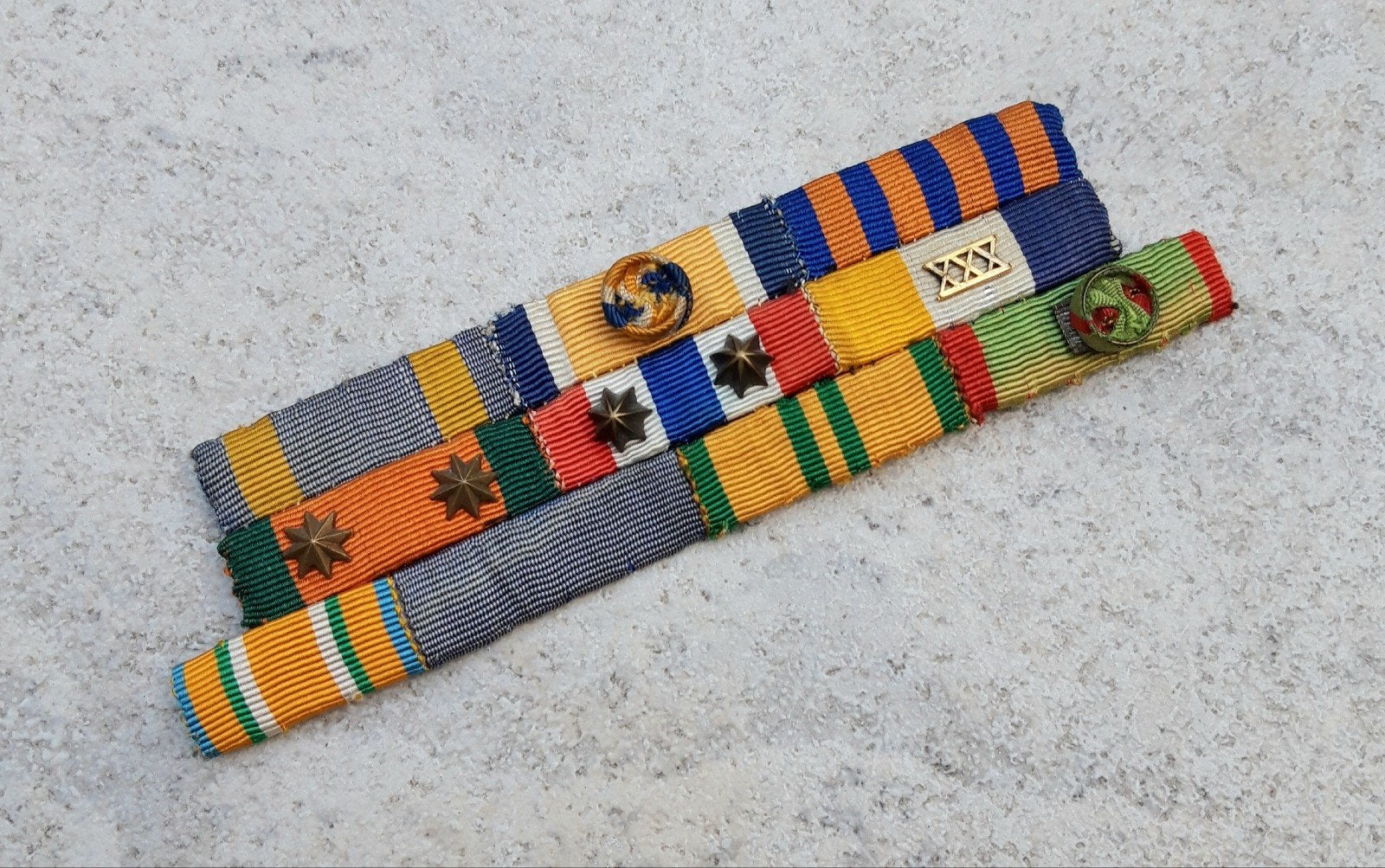 Set batons generaal-majoor J.G.M. (van) Nass, Verzenden, Landmacht, Nederland, Lintje, Medaille of Wings