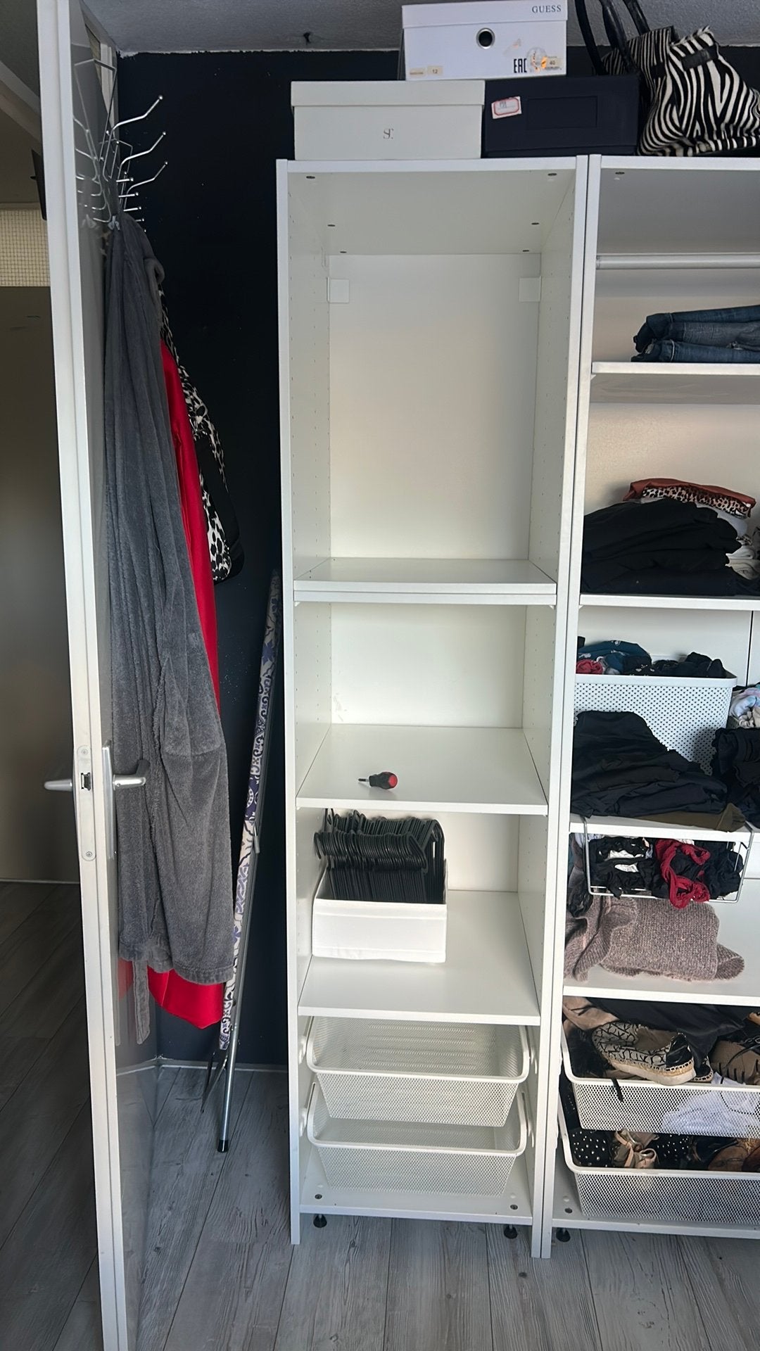 Smalle pax ikea kast wit, Ophalen, Gebruikt, 200 cm of meer, 50 tot 100 cm