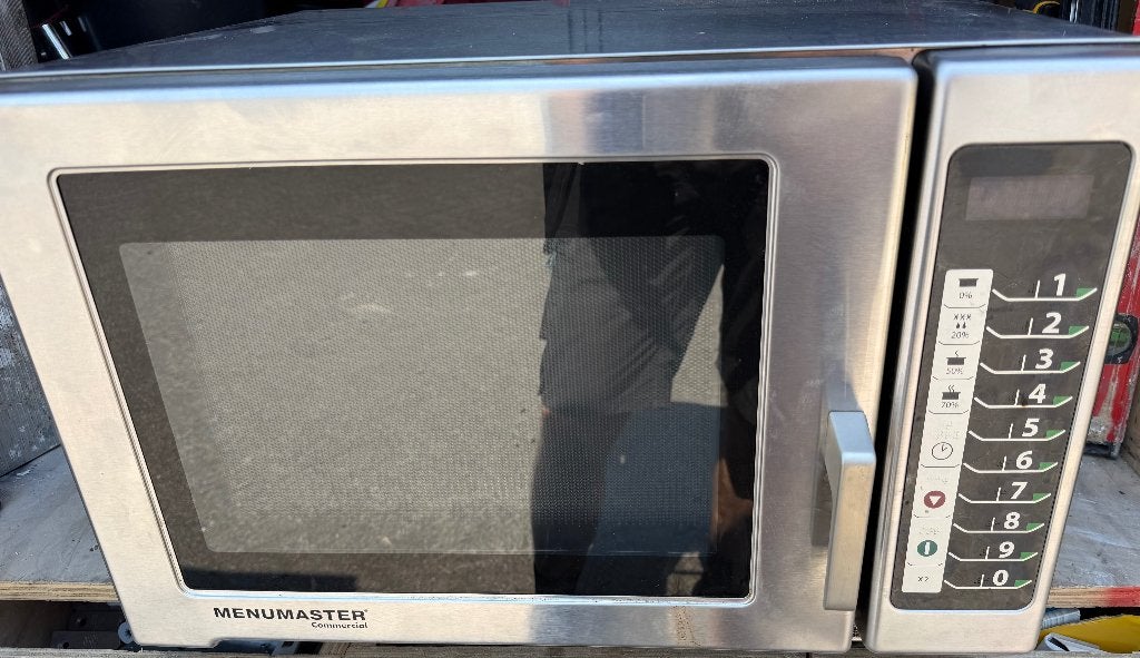 Menumaster RFS518TS Professionele Horeca Magnetron 1800W, Ophalen, Gebruikt, Magnetron, Draaiplateau
