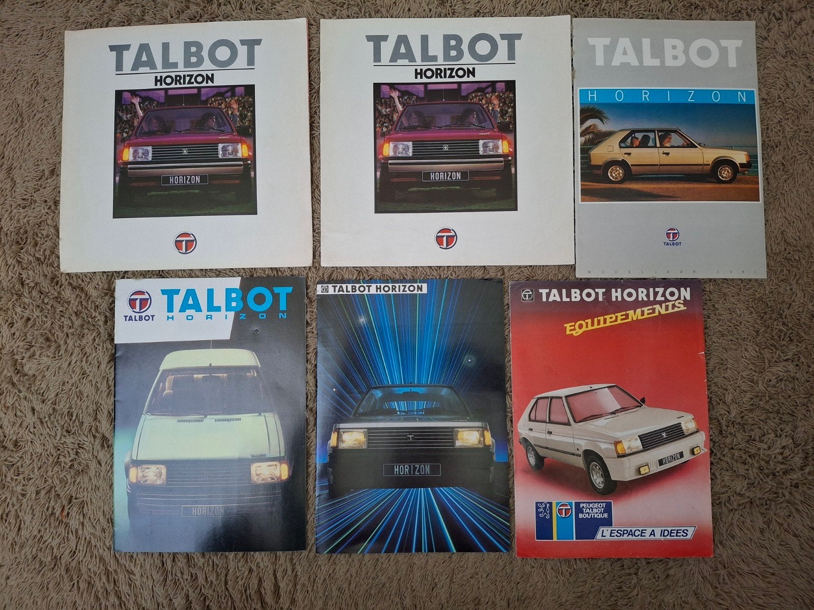 lot autofolders Talbot Horizon, Verzenden, Zo goed als nieuw, Algemeen