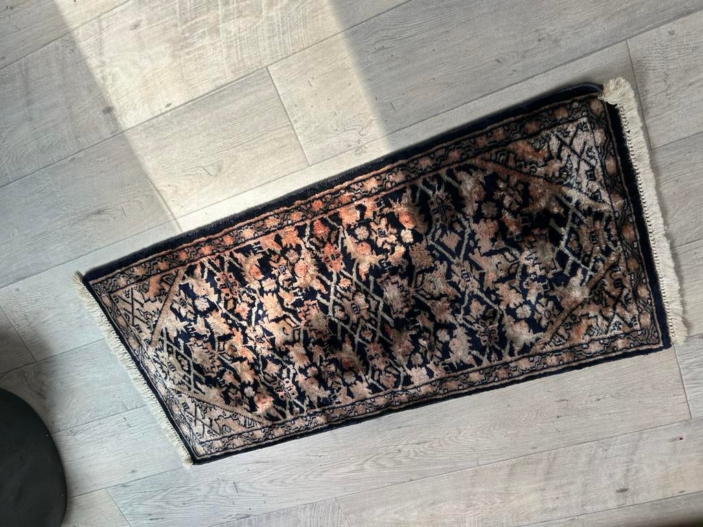 Mooi Smyrna brocante  tafelloper 45x1.00 cm, 50 tot 100 cm, Overige kleuren, Zo goed als nieuw, Rechthoekig
