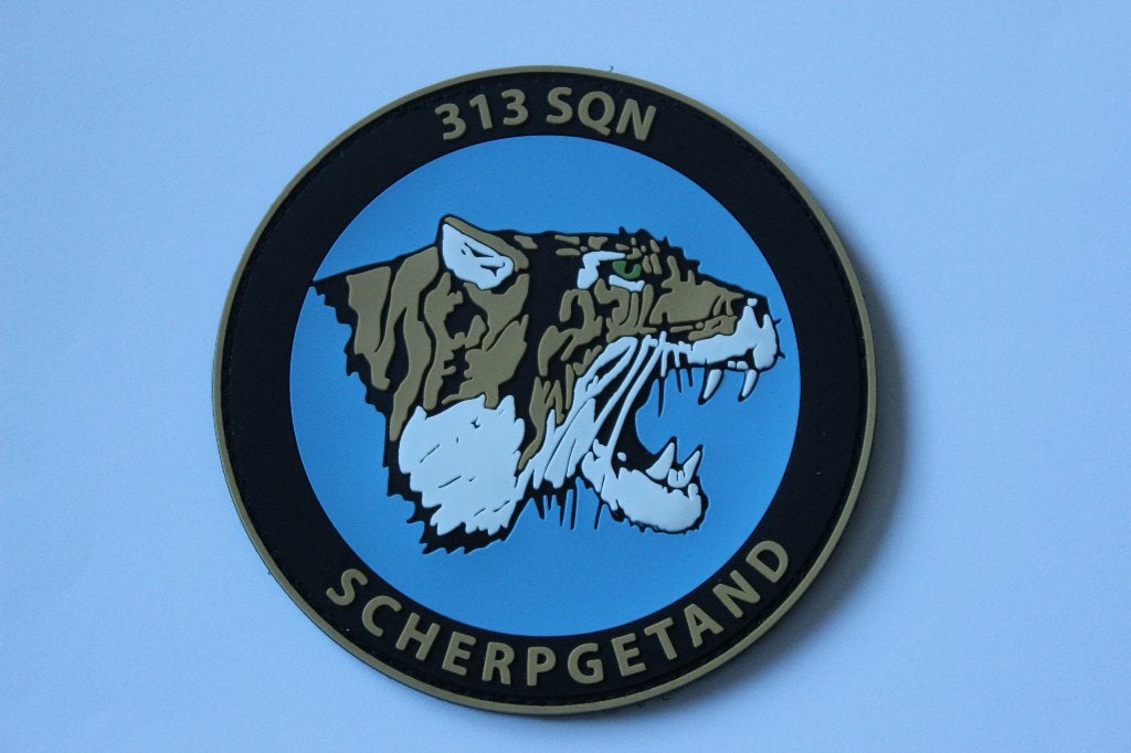 patch 313 sqn    Vlb  Volkel  pvc, Verzenden, Zo goed als nieuw, Patch, Badge of Embleem