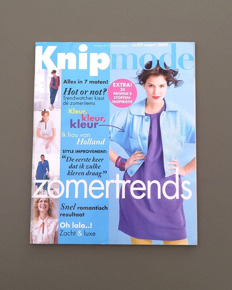 Knip Mode 2009 - maart, Hobby en Vrije tijd, Kledingpatronen, Ophalen of Verzenden, Zo goed als nieuw, Vrouw, Knipmode