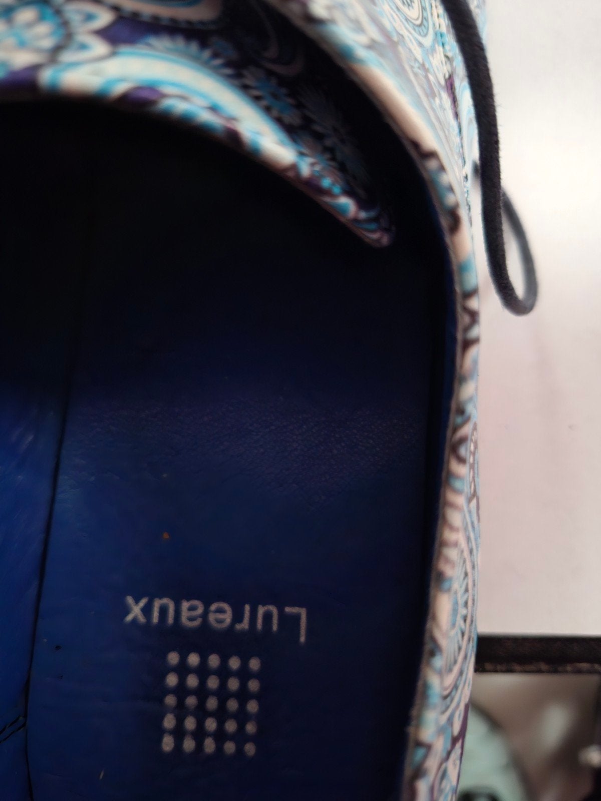 Mooie Lureaux schoenen met paisley print, Zo goed als nieuw, Veterschoenen, Lureaux, Verzenden