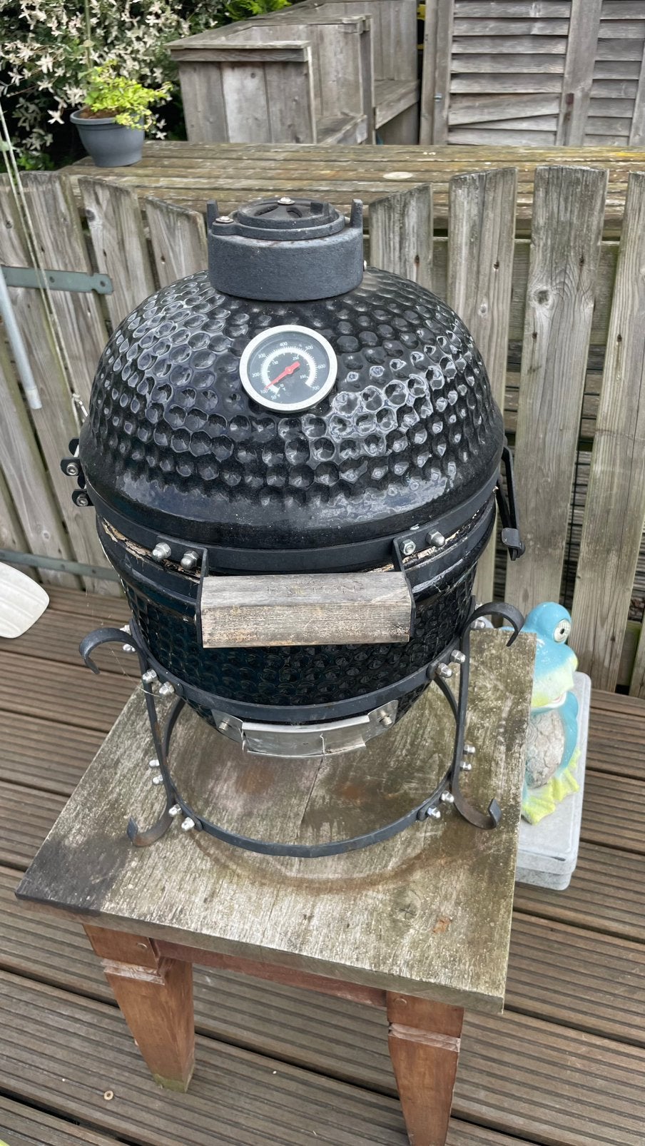 Kamado BBQ, Tuin en Terras, Houtskoolbarbecues, Ophalen of Verzenden, Gebruikt