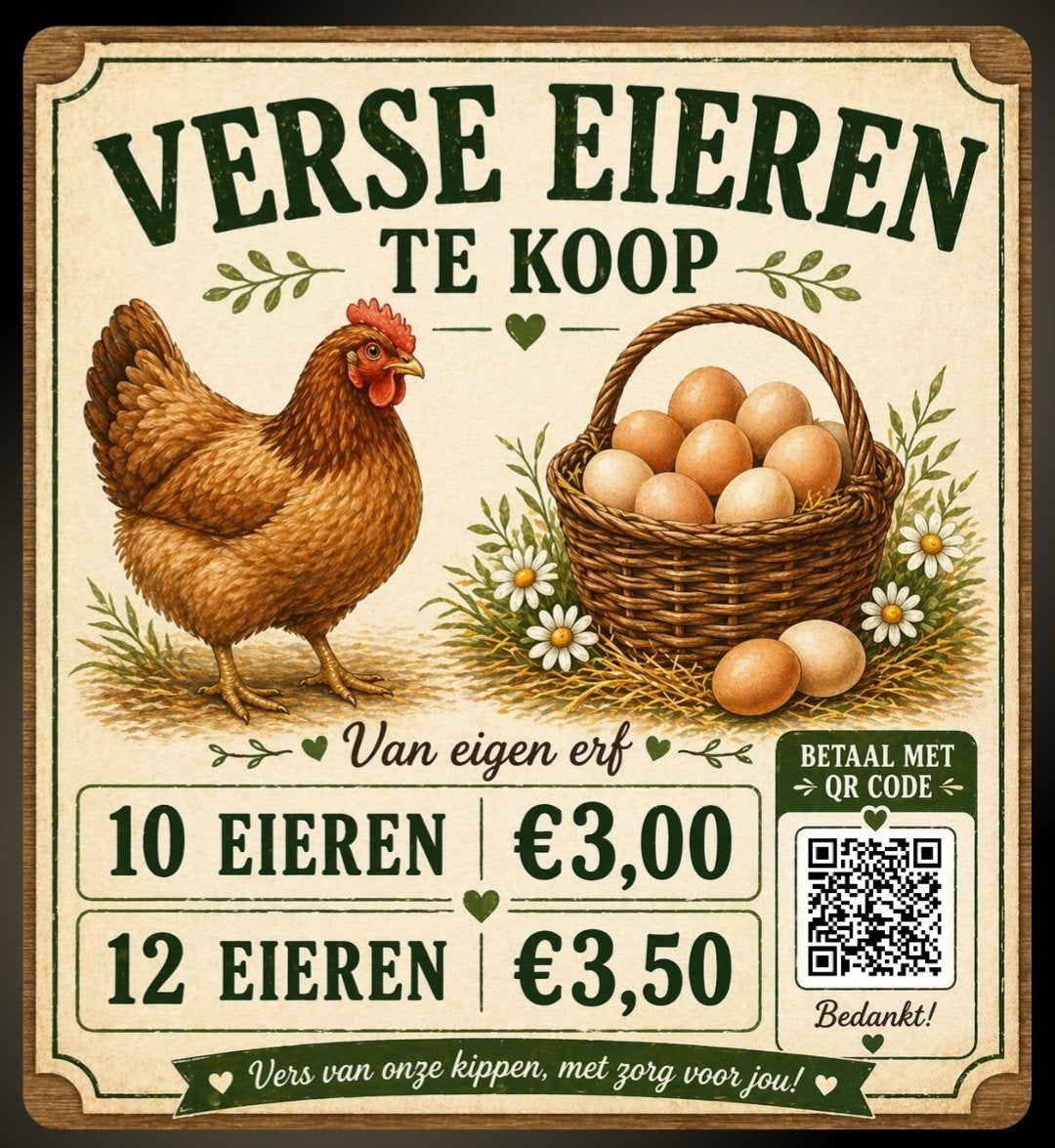 Verse scharreleieren, Diversen, Levensmiddelen, Ophalen of Verzenden