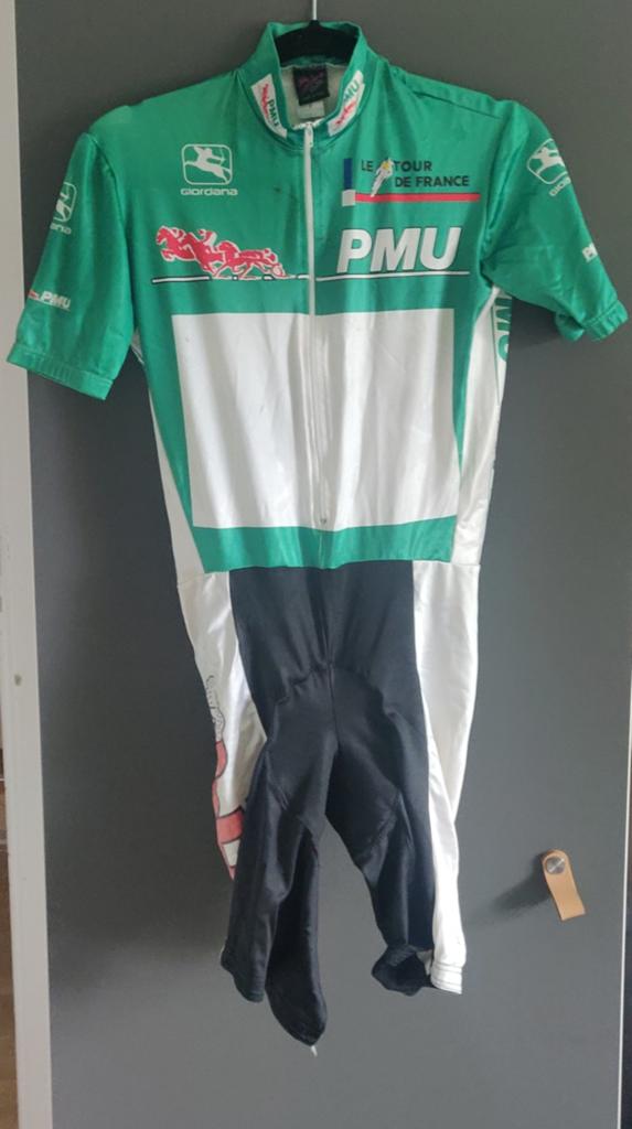 Wielershirt speedsuit Groene Trui Tour de France, Ophalen of Verzenden, Zo goed als nieuw, Kleding