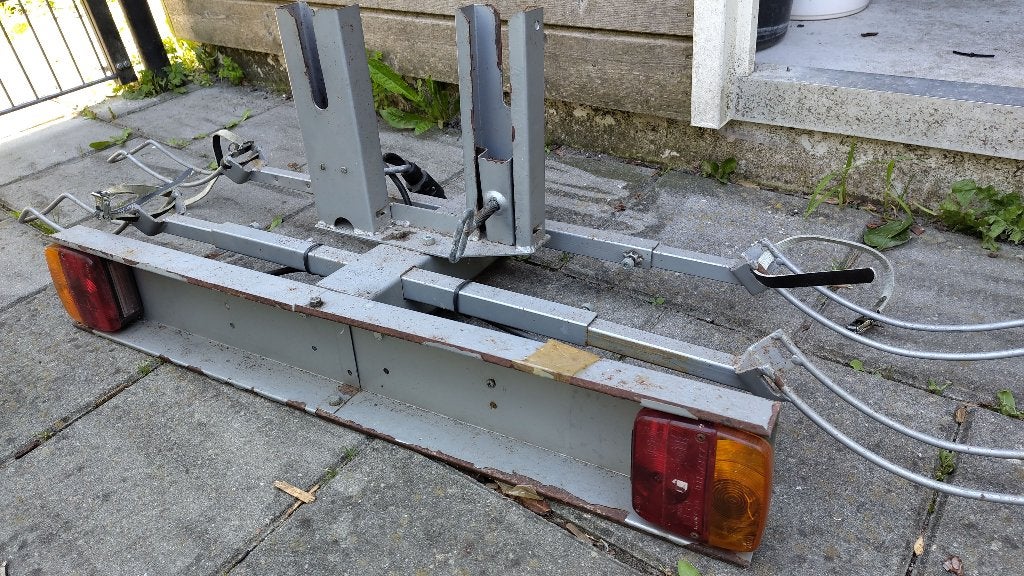 Fietsendrager, Ophalen, 2 fietsen, Gebruikt, Trekhaakdrager