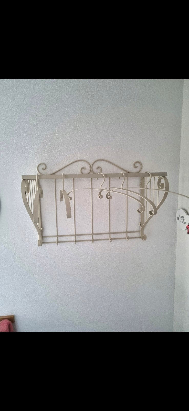 Riverdale wandkapstok met hoedenplank, Huis en Inrichting, Gebruikt, Minder dan 100 cm, Metaal, Ophalen
